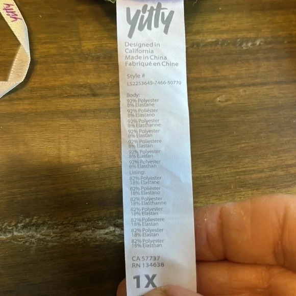 Yitty Plusshy Shaping Top Pink Velour Velvet Crop Top Long Sleeve 1X Barbie - Picture 9 of 10